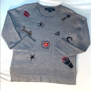 Embroidered sweater